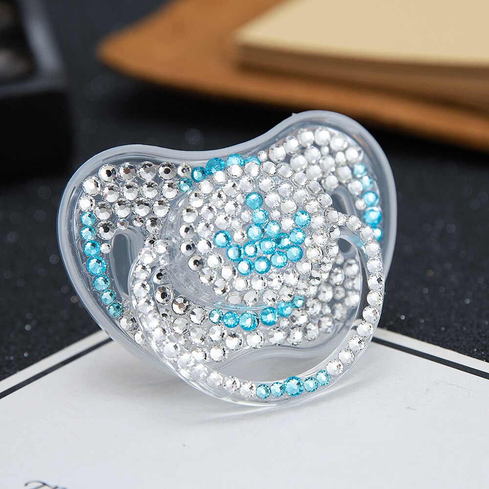 MIYOCAR bling Rhinestone pacifier unique design BPA free dummy bling unique gift baby shower