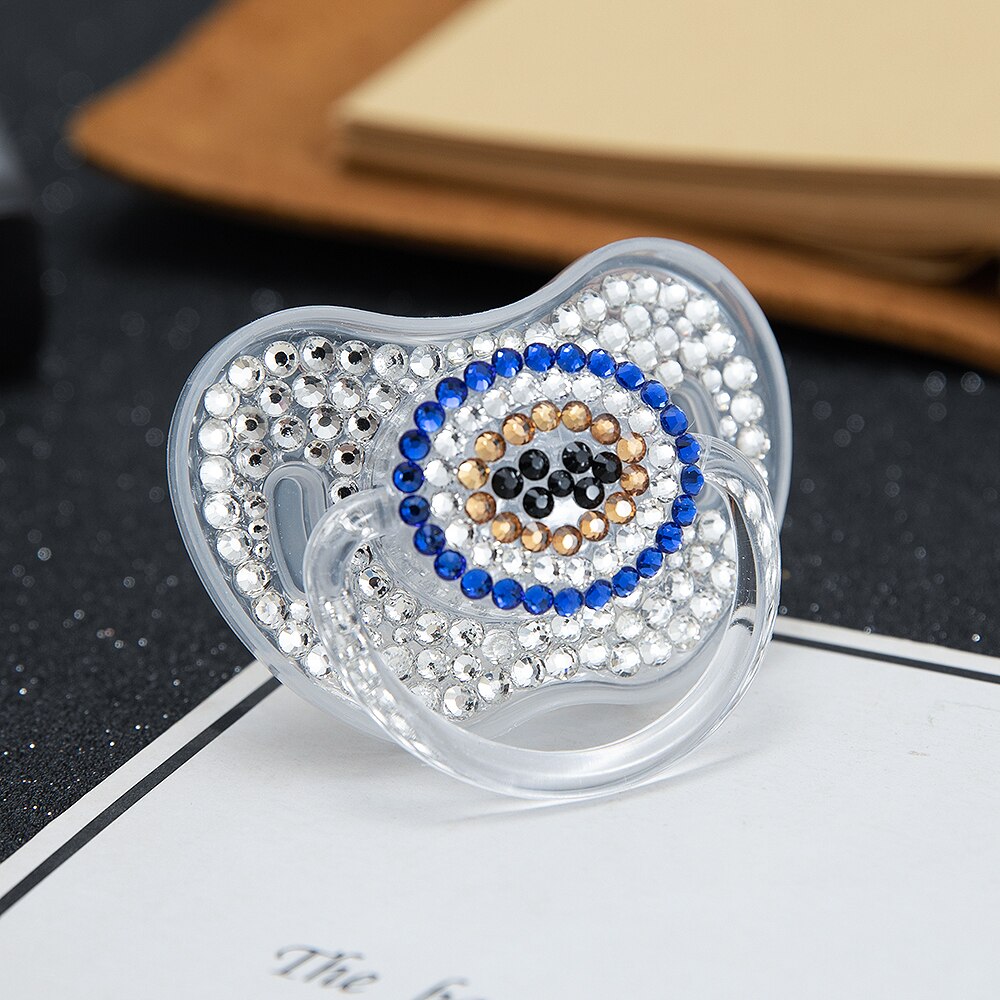 MIYOCAR bling Rhinestone pacifier unique design BPA free dummy bling unique gift baby shower