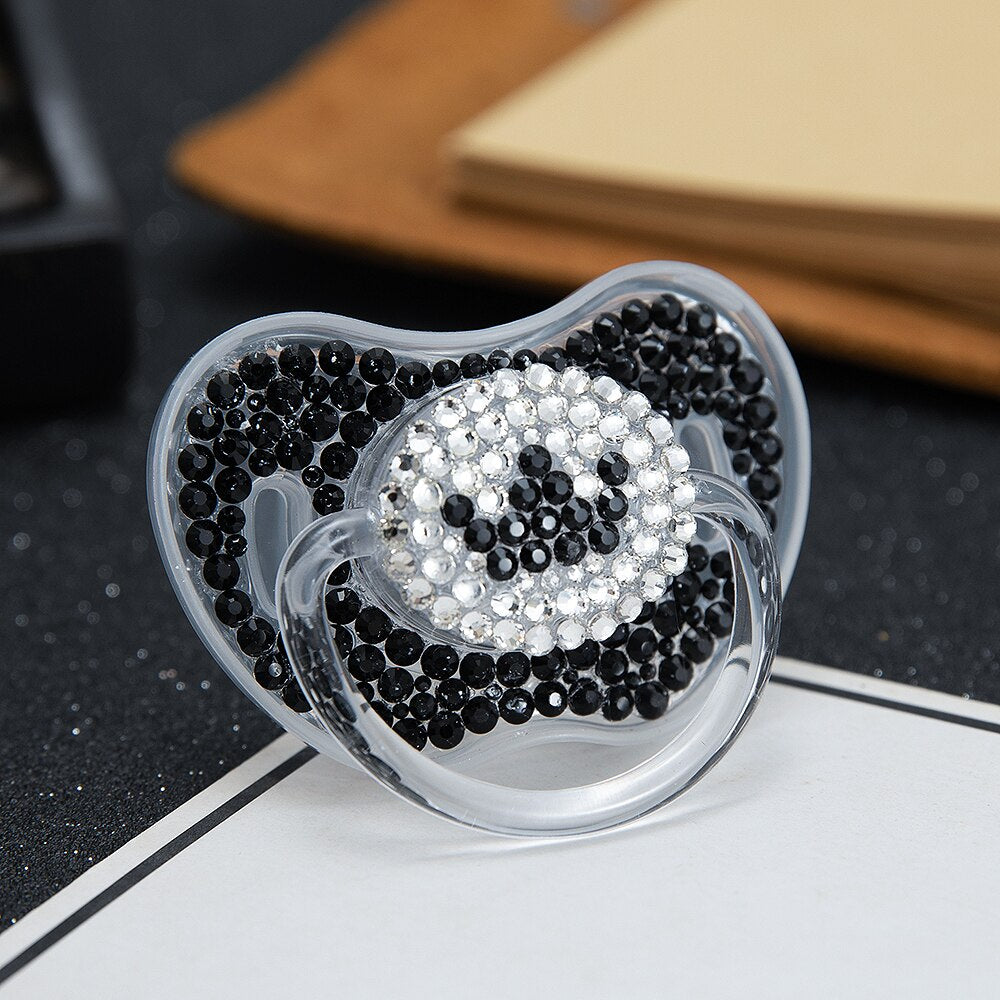 MIYOCAR bling Rhinestone pacifier unique design BPA free dummy bling unique gift baby shower